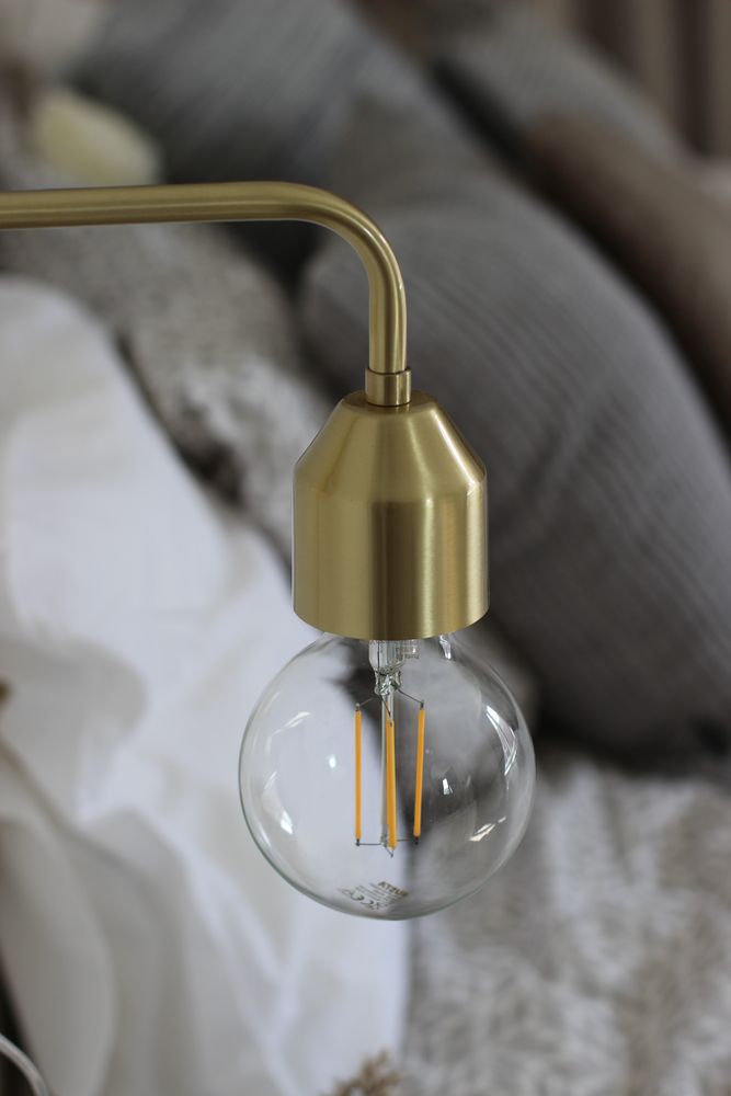 Vegglampe Flynn - Matt messing